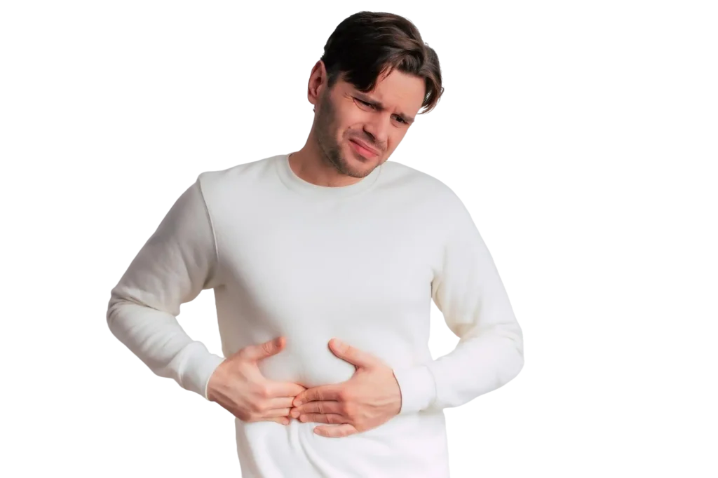 Stomach pain because of cholera