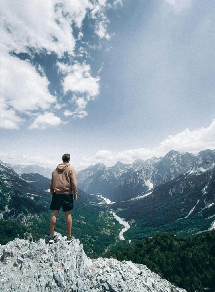 Traveling on mountain